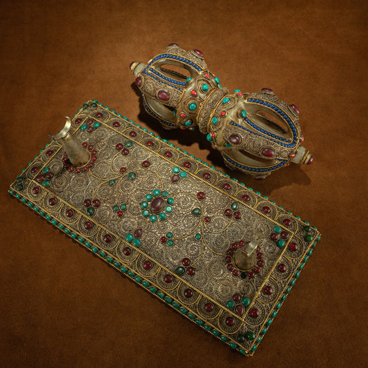 Crystal Vajra of Subjugation – Qing Dynasty Five-Pronged Ritual Phurba