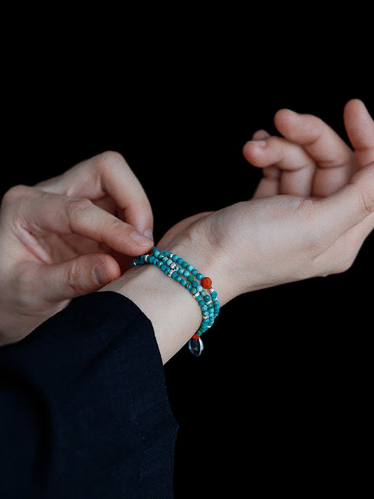 Healing Turquoise Serenity Bracelet& Necklace