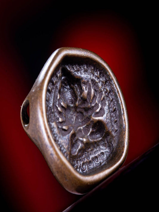 Vintage-inspired Shield Thokcha Pendant