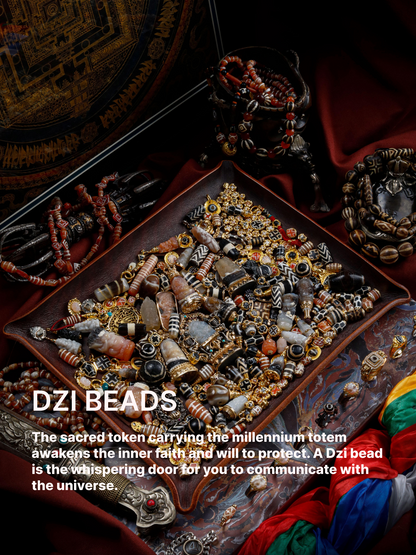 Prosperous Eye Dzi Bead Pendant – Symbol of Protection & Abundance