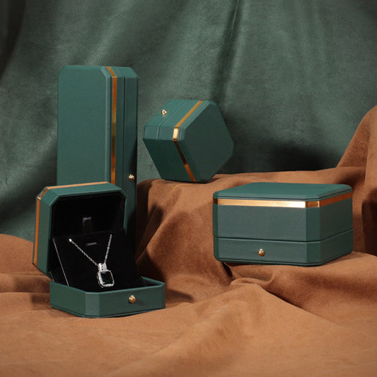 Buddha Stones Jewelry Storage Box PU Leather Gift Box