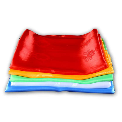 Buddha Stones Tibetan Blessing Auspicious 5 Colors Khata Decoration