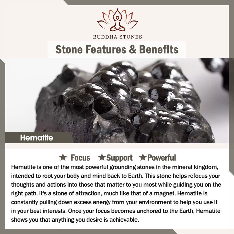 Buddha Stones "All the Best for Love and Harmony" Stone Quartz Bracelet Includes Gift Message Card