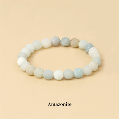 Buddha Stones "All the Best for Love and Harmony" Stone Quartz Bracelet Includes Gift Message Card