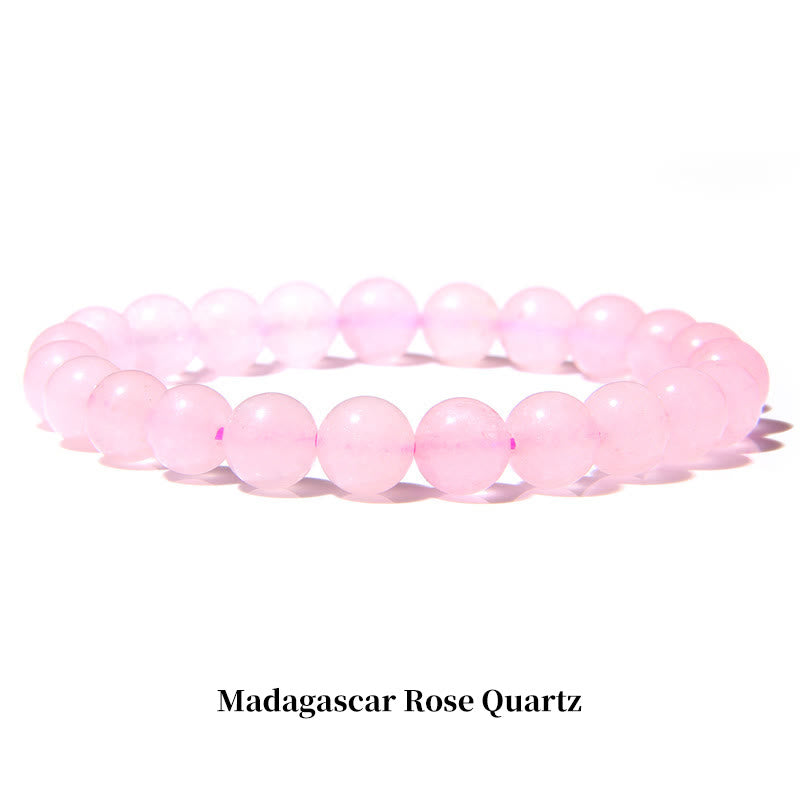 Buddha Stones "All the Best for Love and Harmony" Stone Quartz Bracelet Includes Gift Message Card