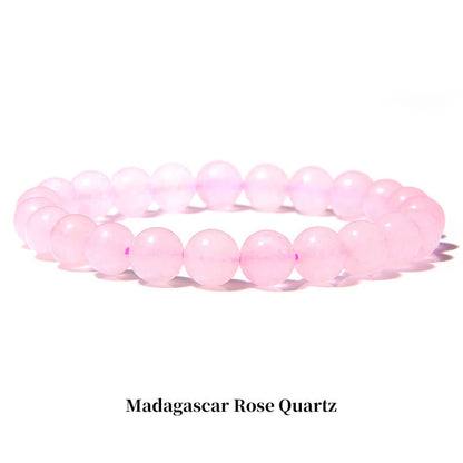 Buddha Stones "All the Best for Love and Harmony" Stone Quartz Bracelet Includes Gift Message Card