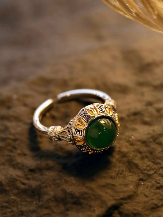 Zodiac Twelve Guardians Silver & Gold-Plated Ring